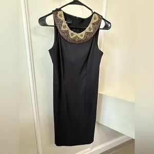 AB Studios dress black with brown tapestry size 2